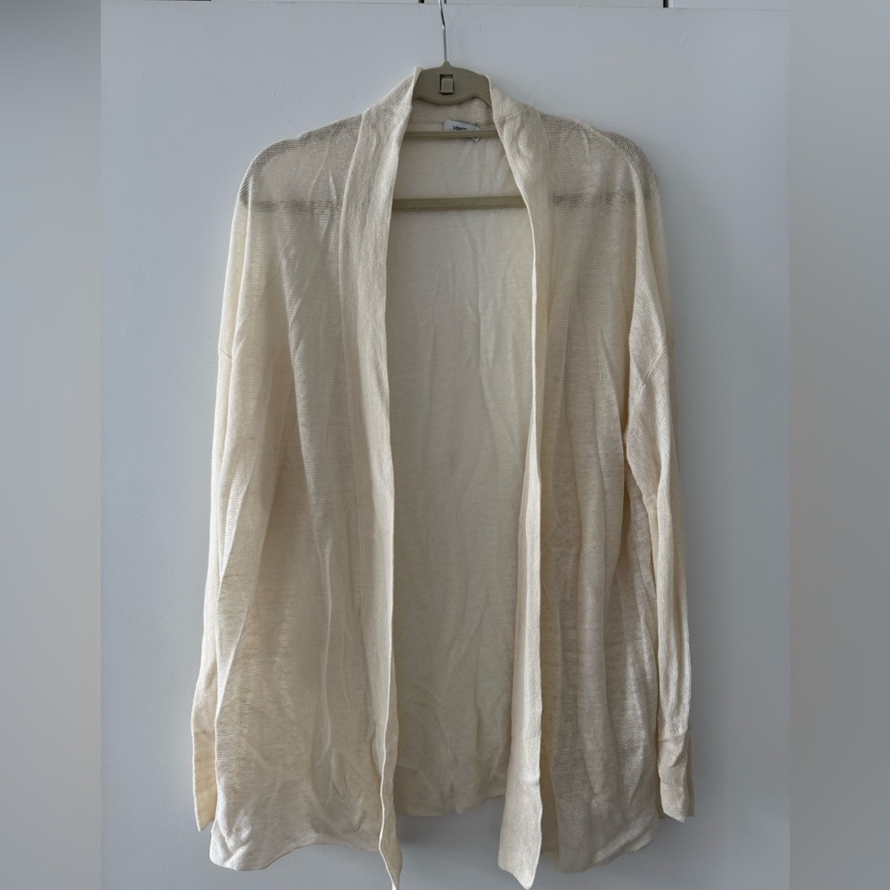 Vince knit cream open cardigan